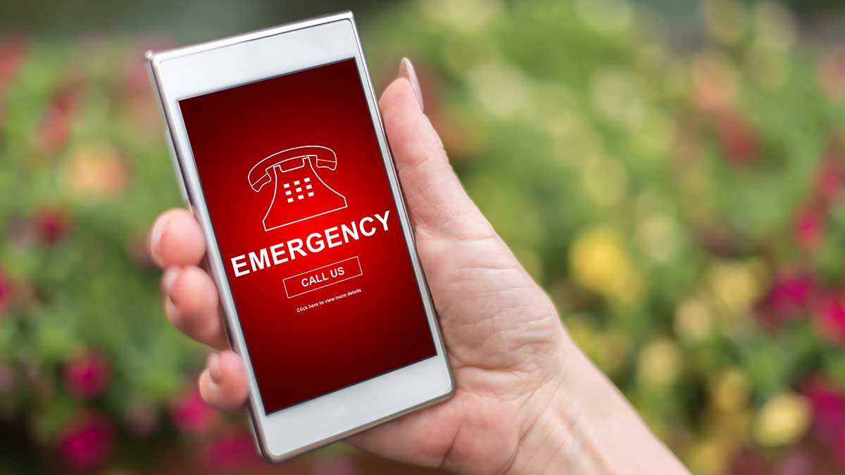 emergency call on smartphone