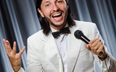Man telling jokes
